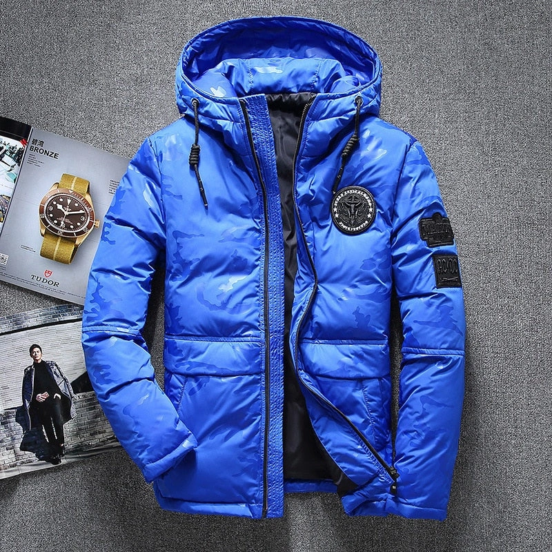 West Louis™: Eisblauer Wintertraum -20°C Daunenparka für eisige Abenteuer.