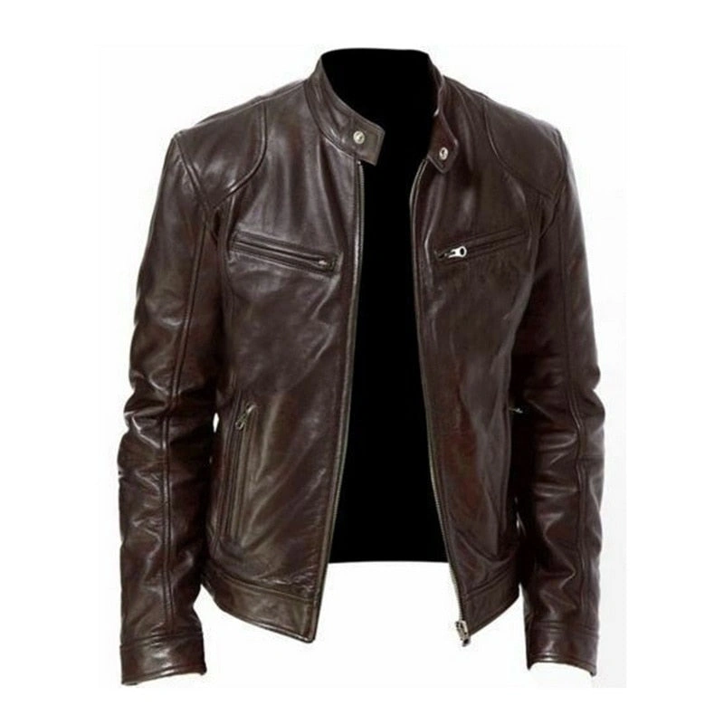 West Louis 2023 Lederjacke: Street-Style-Motorrad-Look für mutige Fahrer – Dein neuer cooler Begleiter!